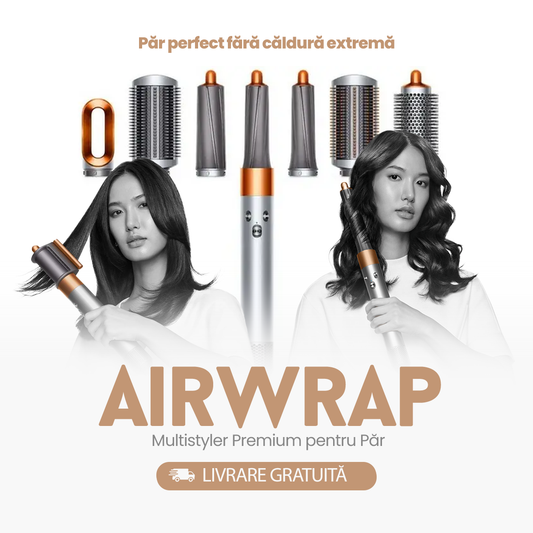 Set Complet Profesional – Airwap™ 6 în 1 Styler pentru Păr